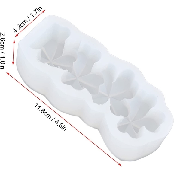 FOUR LEAF CLOVER CANDLE MOLD - Picture 3 of 9
